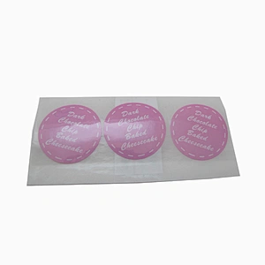 custom sticker brand stickers Logo Printing Stickers Label for bakery shop Cake Box Decor